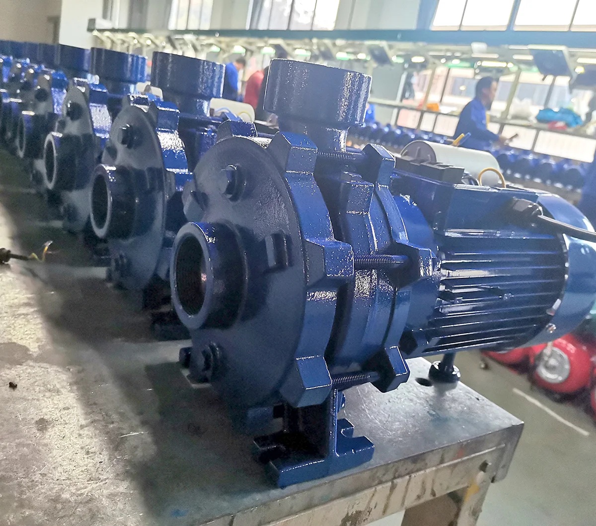 A picture of industrial water pumps